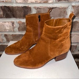 Brown Suede Booties